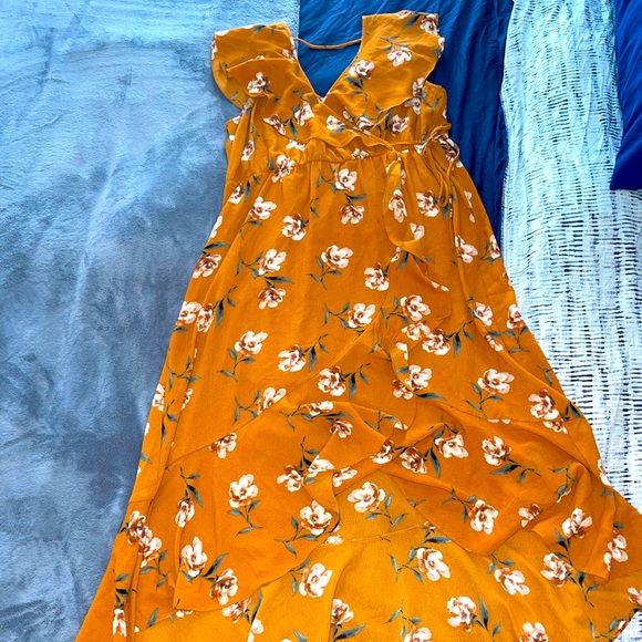 Soprano Floral Hi-Lo Faux Wrap Dress. 3XL - Picture 1 of 3